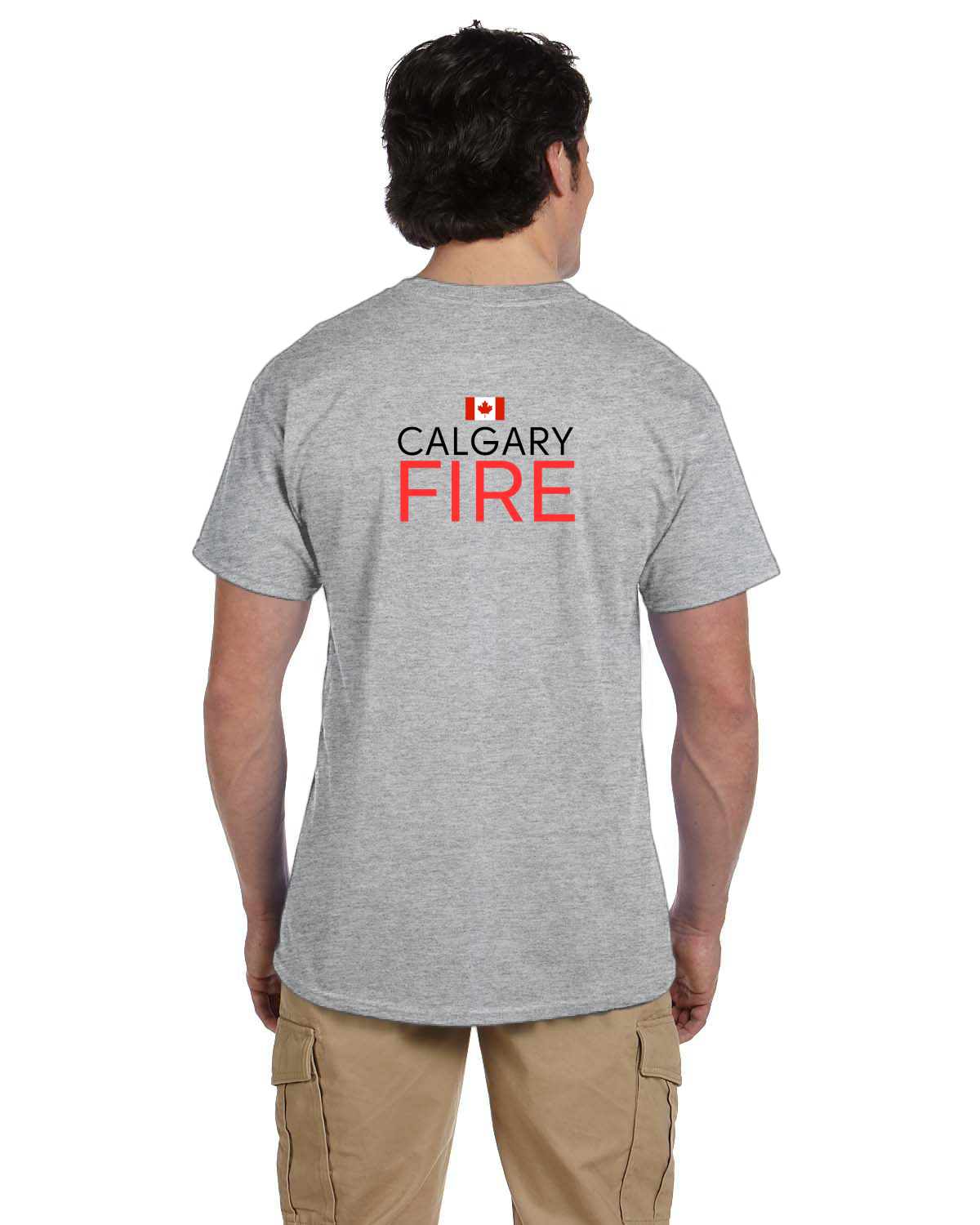 Calgary Skyline Fruit of the Loom Adult HD Cotton T-Shirt