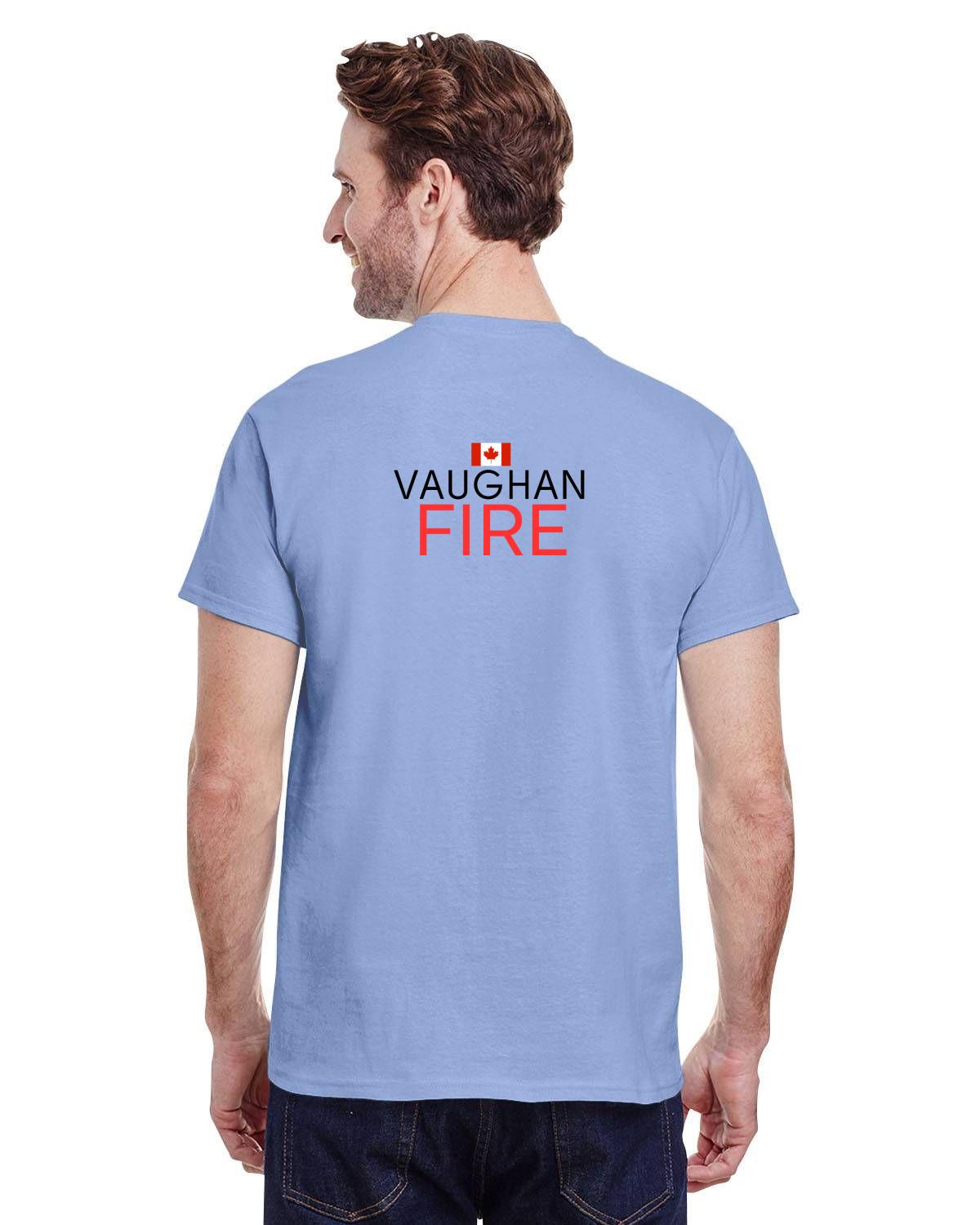 Vaughan Fire Badge Gildan Adult Heavy Cotton T-Shirt