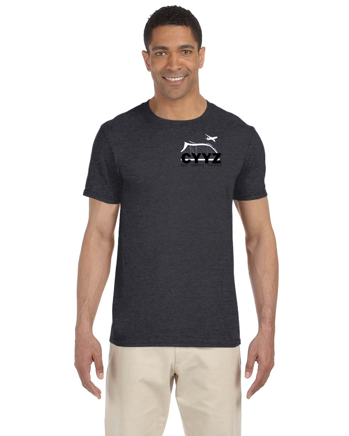 CYYZ Pearson International Fire Rescue Gildan Adult Softstyle T-Shirt