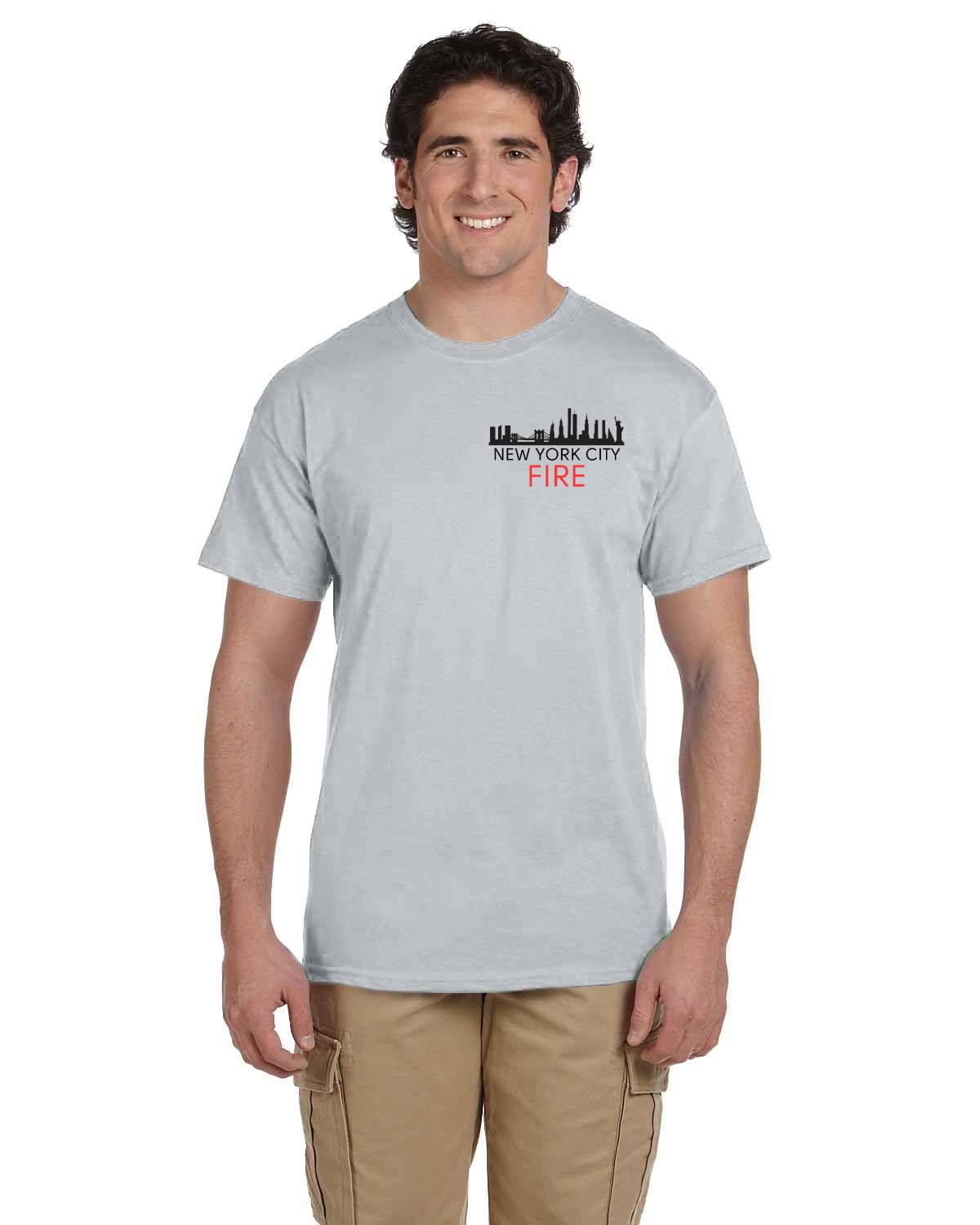NYC Skyline Fruit of the Loom HD Cotton T-Shirt