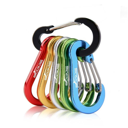 6 pcs Booms Fishing, Non-Locking Carabiner