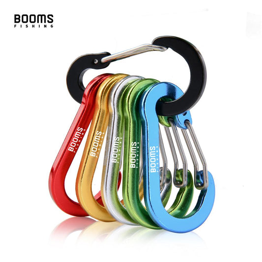 6 pcs Booms Fishing, Non-Locking Carabiner
