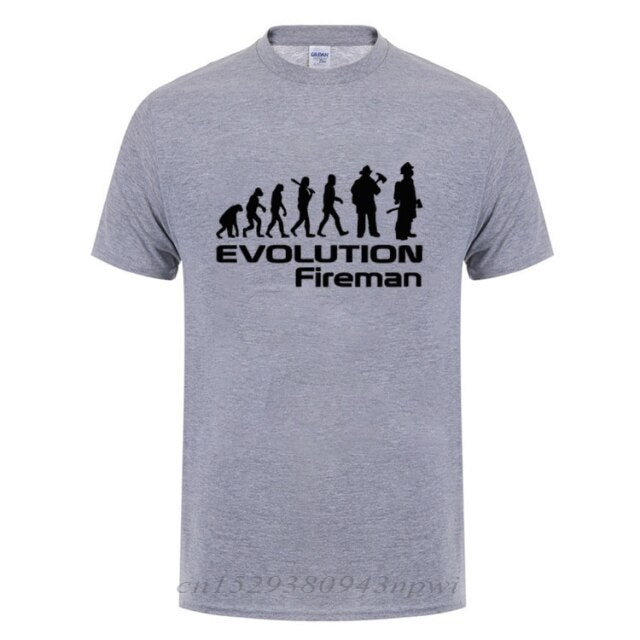 "Evolution Of A Fireman" Tee