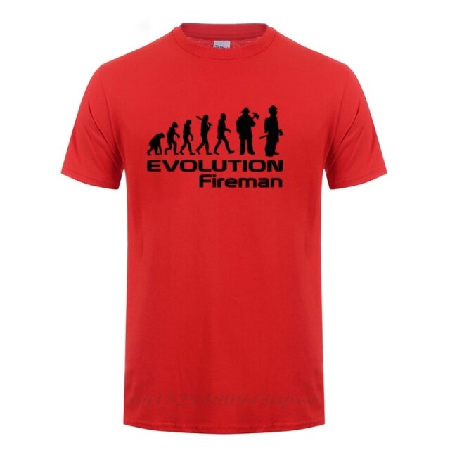 "Evolution Of A Fireman" Tee