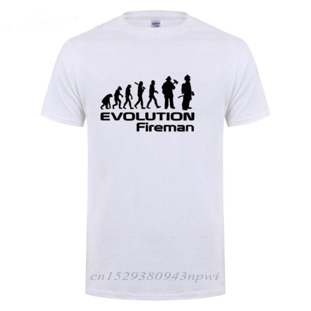 "Evolution Of A Fireman" Tee