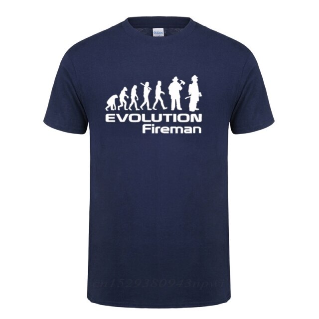 "Evolution Of A Fireman" Tee