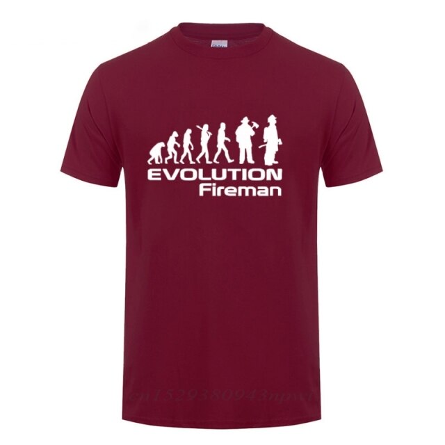 "Evolution Of A Fireman" Tee
