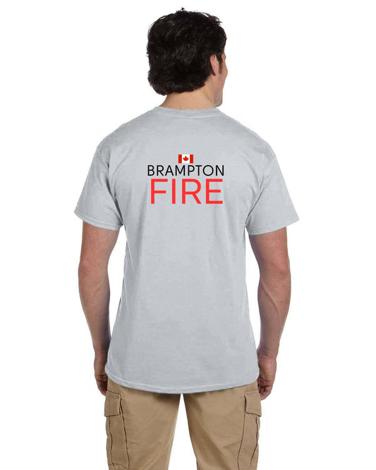 Brampton Fire Fruit of the Loom Adult HD Cotton T-Shirt