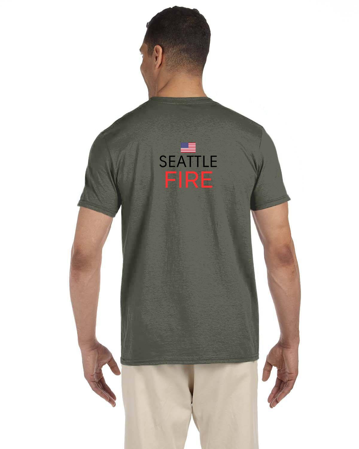 Seattle Skyline Gildan Adult Softstyle T-Shirt