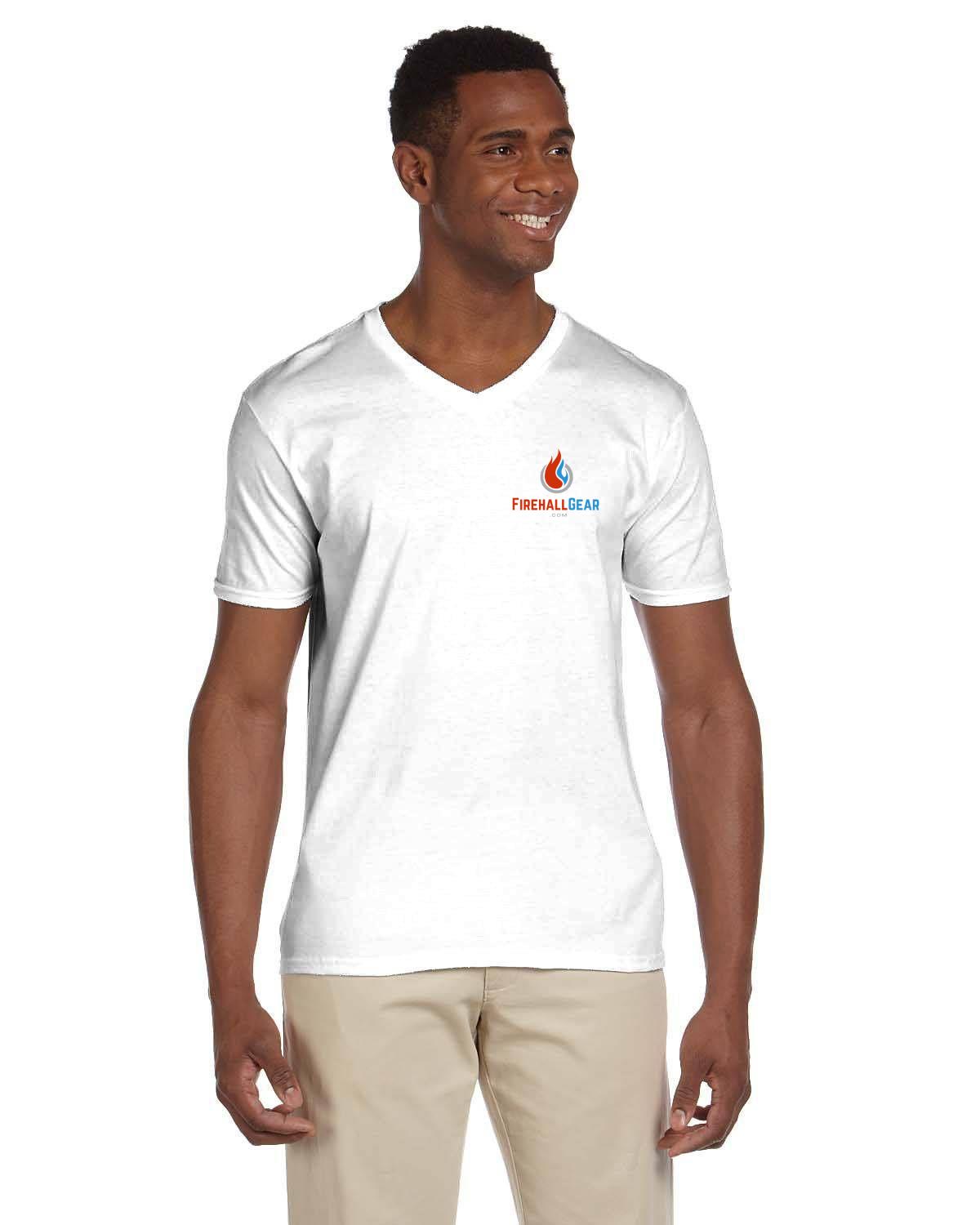 Customizable V neck Soft Gildan