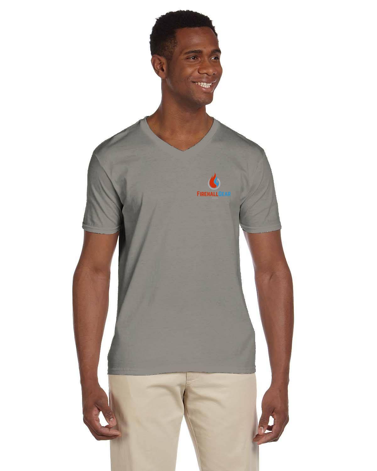 Customizable V neck Soft Gildan