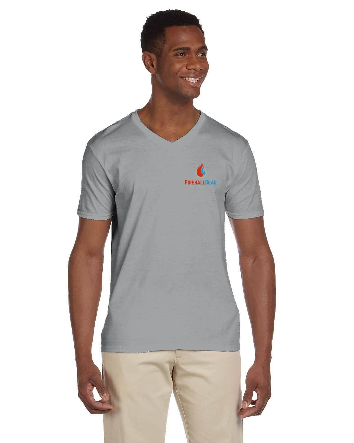 Customizable V neck Soft Gildan