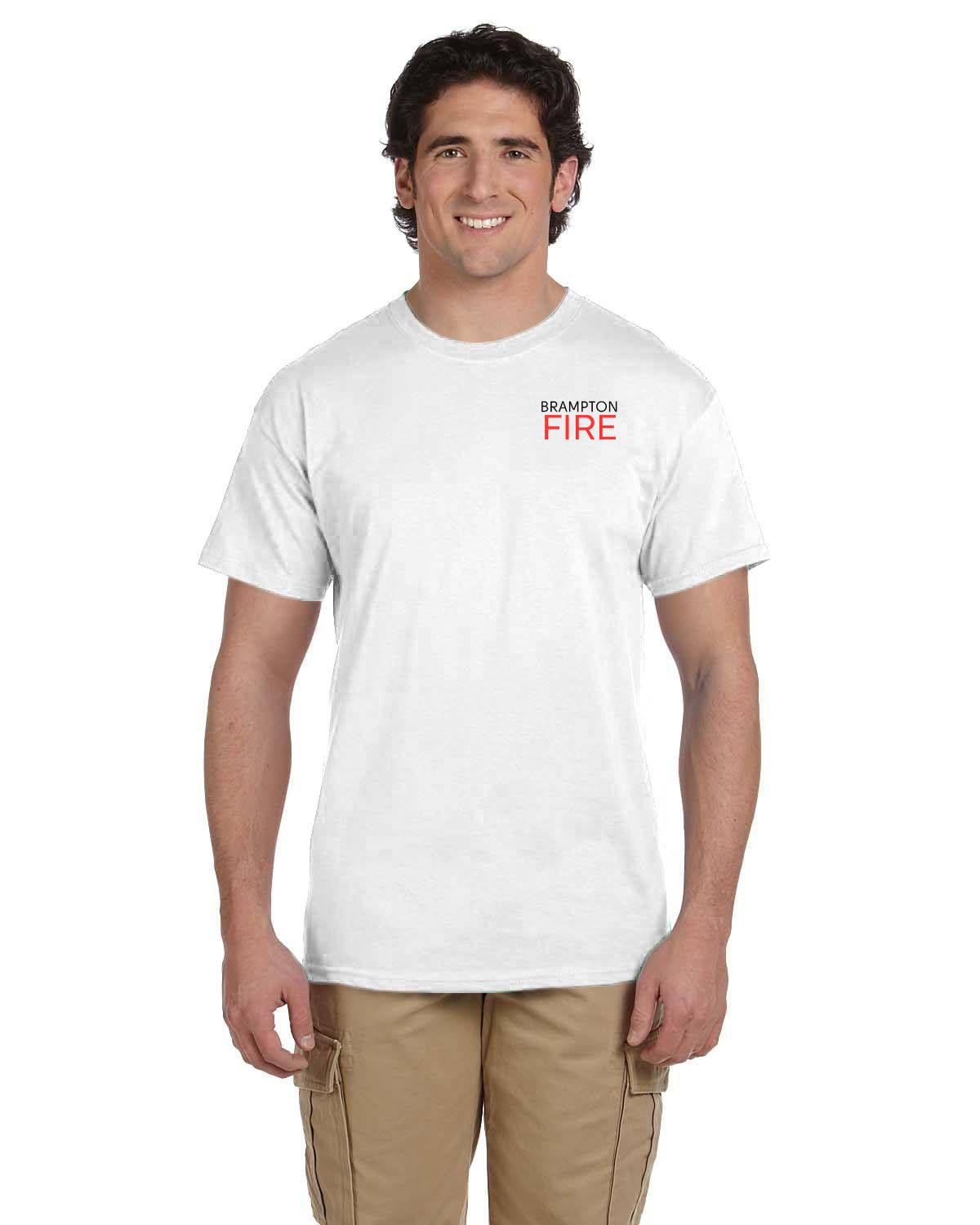 Brampton Fire Fruit of the Loom Adult HD Cotton T-Shirt