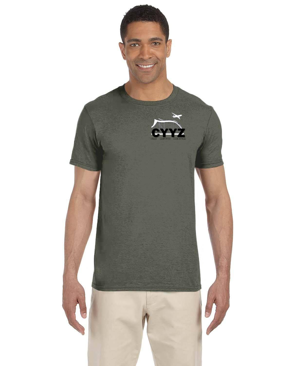 CYYZ Pearson International Fire Rescue Gildan Adult Softstyle T-Shirt