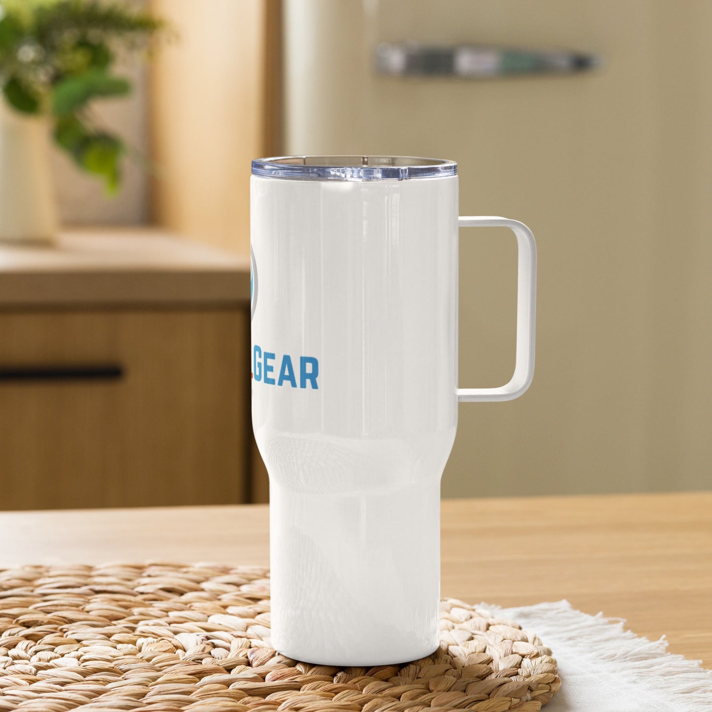 Customizable Travel mug with a handle