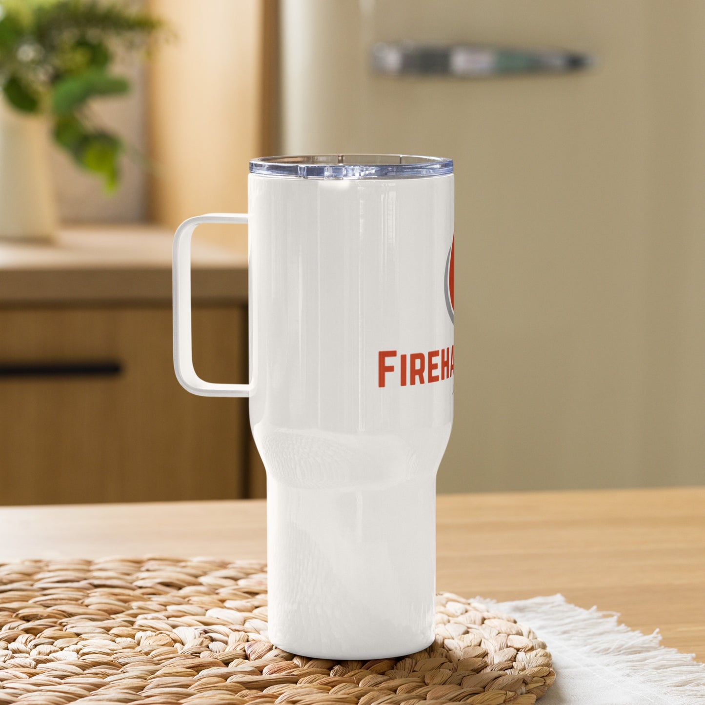 Customizable Travel mug with a handle