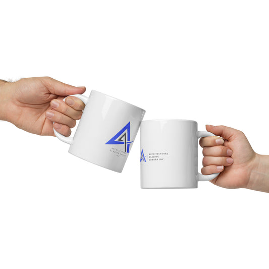 Tasse blanche brillante AGC