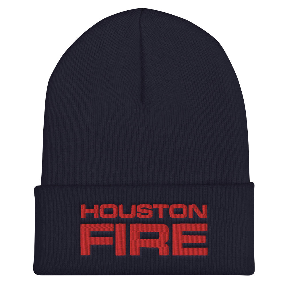 Houston Fire Cuffed Beanie