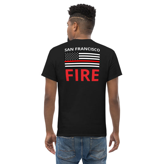 T-shirt mince ligne rouge du feu de San Francisco