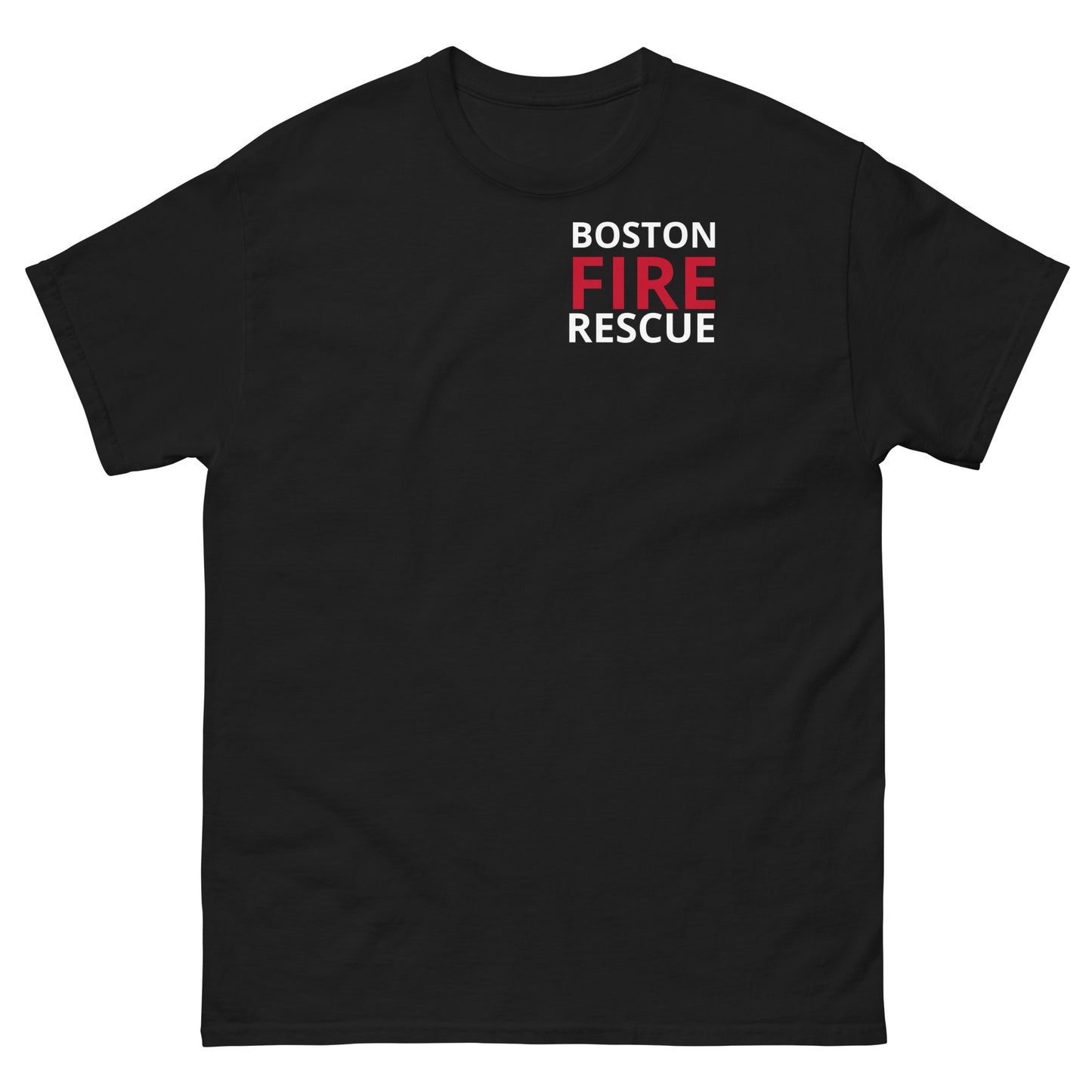 T-shirt classique de sauvetage des pompiers de Boston