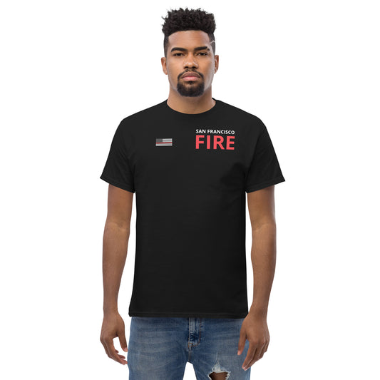 T-shirt mince ligne rouge du feu de San Francisco