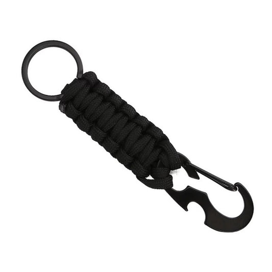 Braided Rope Bottle Opening Carabiner Keychain