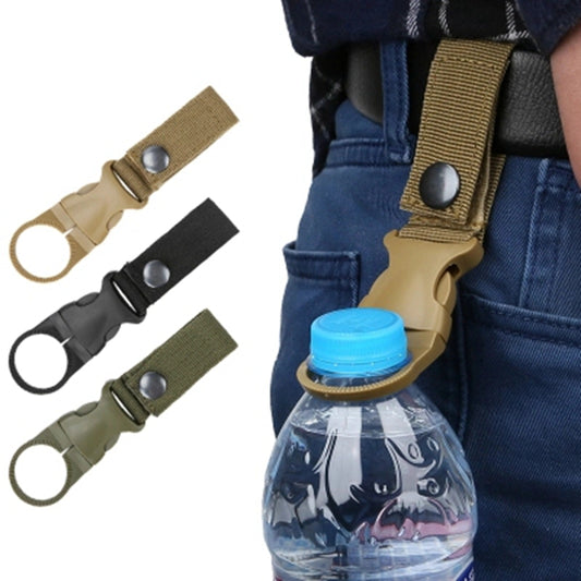 Nylon Webbing Buckle Hook/Molle Water Bottle Holder