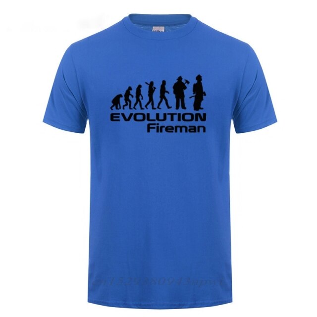 T-shirt "Évolution d'un pompier"