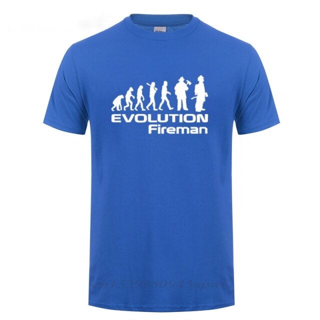 T-shirt "Évolution d'un pompier"