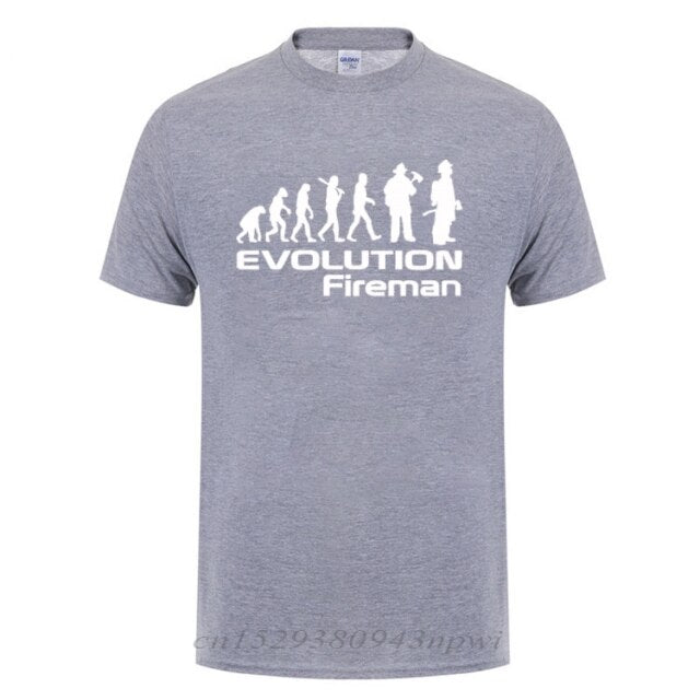 T-shirt "Évolution d'un pompier"