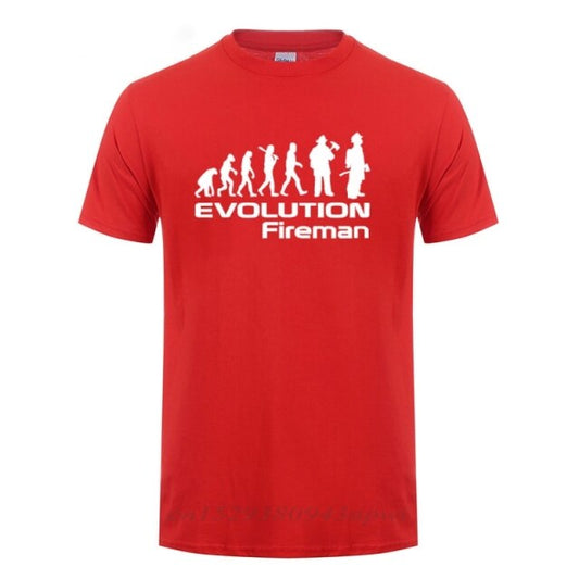 "Evolution Of A Fireman" Tee